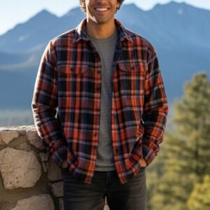 Cotopaxi 100% Organic Cotton Flannel Plaid Button Down Shirt Medium